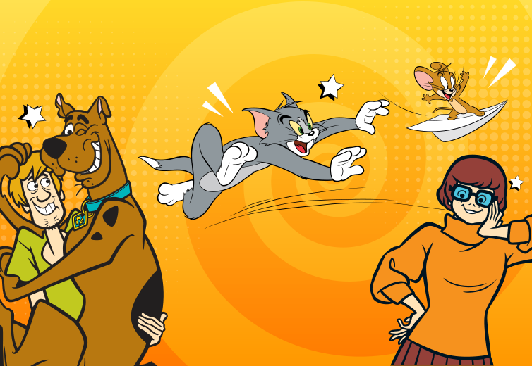 scooby doo and tom and jerry poster